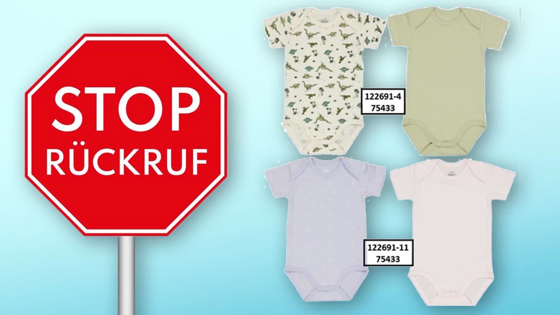 Video: Erstickungsgefahr für Kleinkinder: Strampler werden zurückgerufen