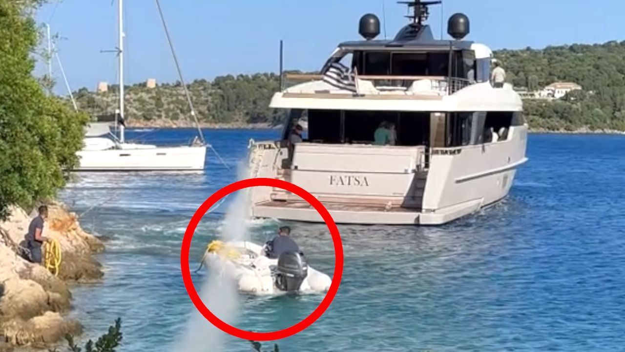 Seil reißt beim Anlegen: Besatzungsmitglied von Yacht hat riesiges Glück