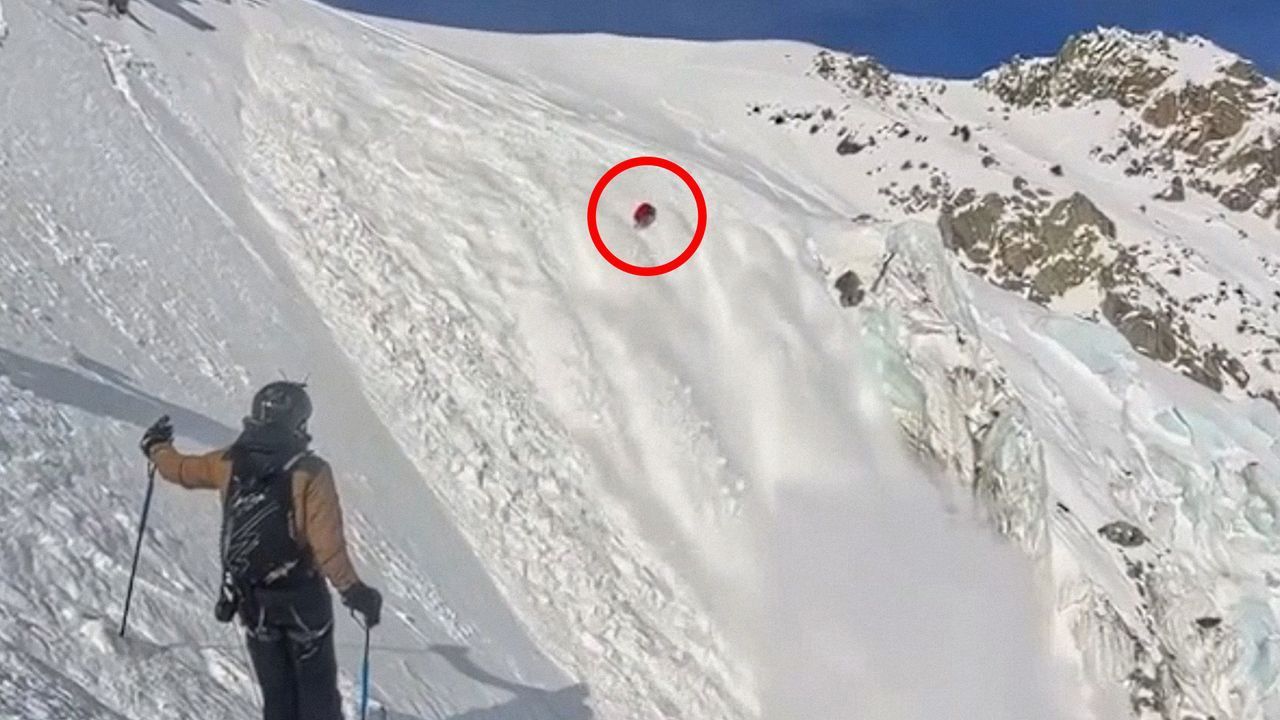 Lawine reißt Skifahrer mit – Airbag wird zum Lebensretter