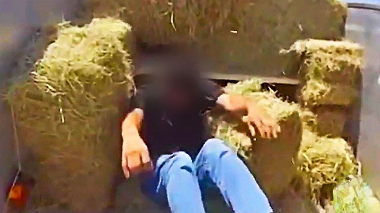 Dreister Menschenschmuggel: Migranten in Texas unter Heuballen entdeckt