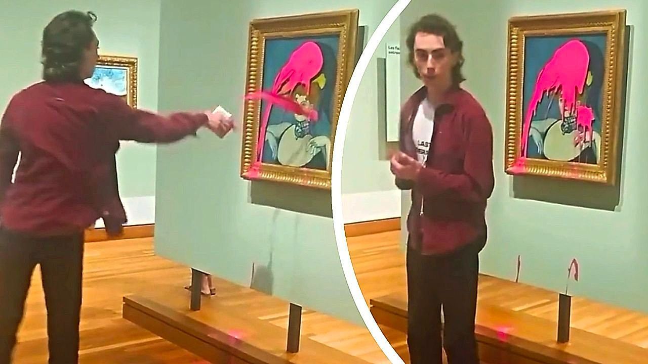 Klimaaktivist wirft Farbe auf Picasso – Bild bleibt unversehrt