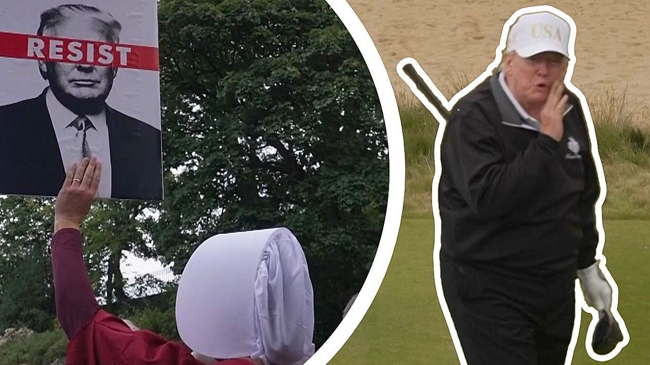 Gebrochene Versprechen und Proteste: Trump weiht neue Anlage in Schottland ein