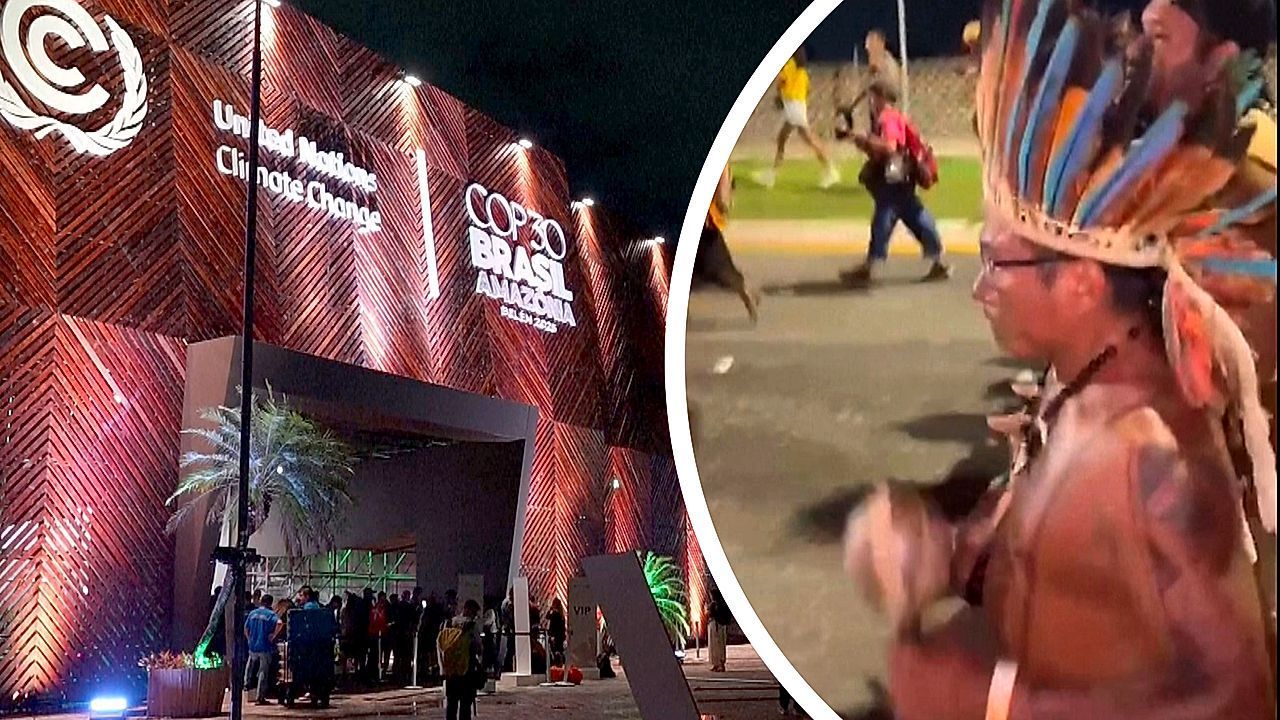 Verletzte in Brasilien: Indigene Aktivisten stürmen Gelände der Klimakonferenz