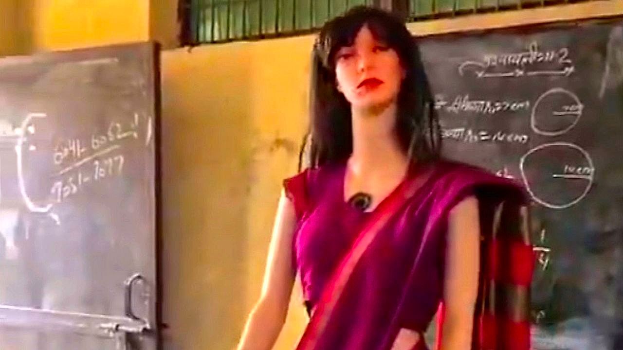 Video: Teen's homemade AI teacher robot turns heads in India