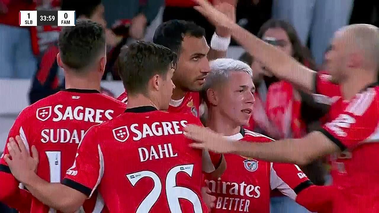 Mourinho rejoices as Benfica beat Famalicao thanks to Pavlidis' penalty