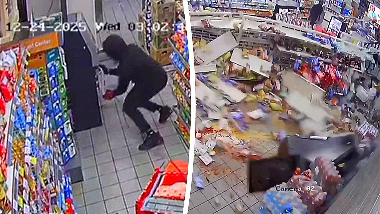 Video: Thieves tear ATM out of Texas 7-Eleven with stolen SUV in destructive heist