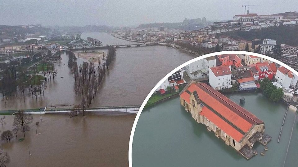 Tausende zu Evakuierung aufgerufen: Deich in Portugal durch Sturm gebrochen