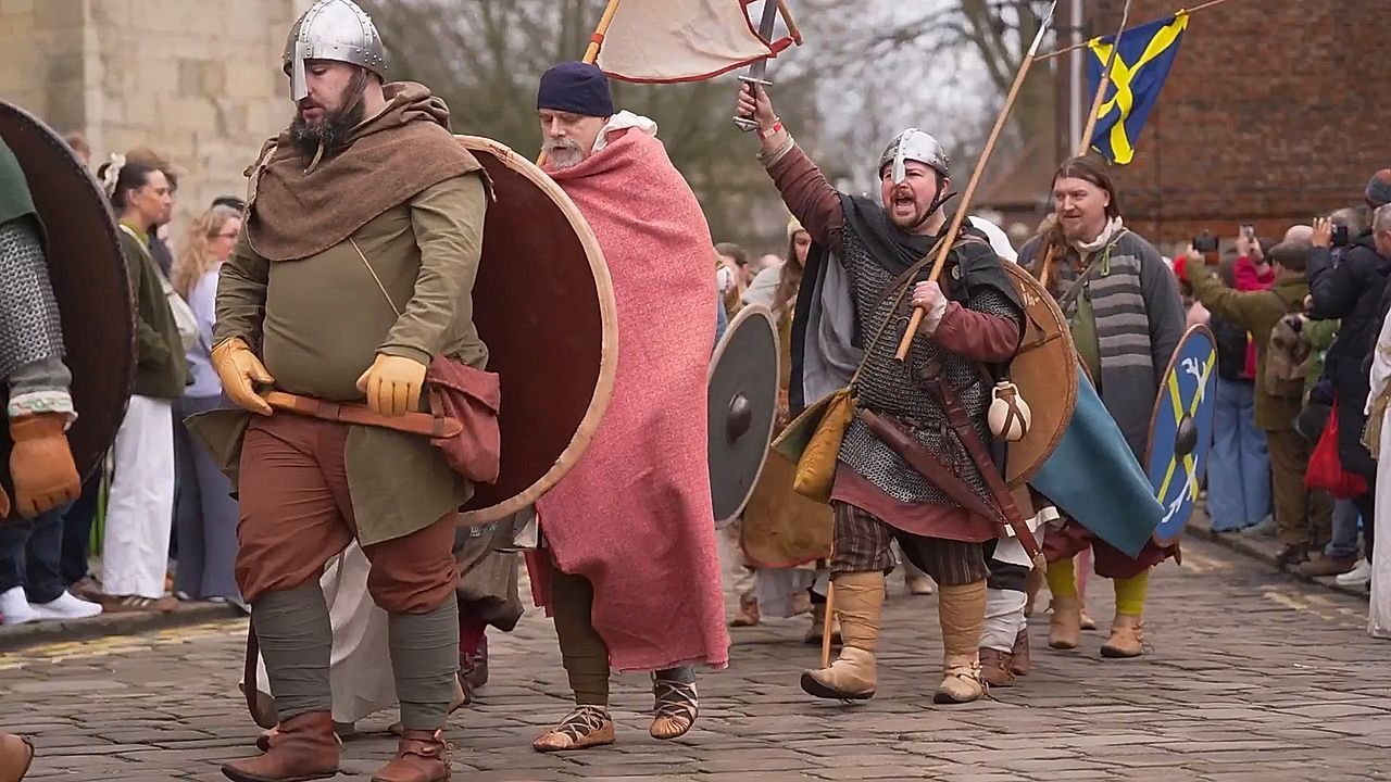 Video: English city celebrates Norse heritage with Viking festival