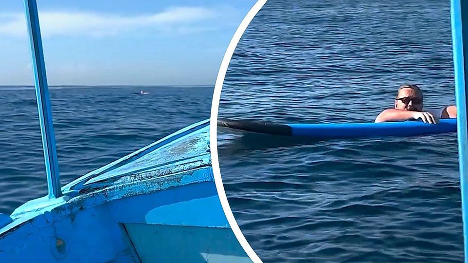 Fast 20 Stunden auf dem Meer: Erschöpfter Surfer vor Bali gerettet