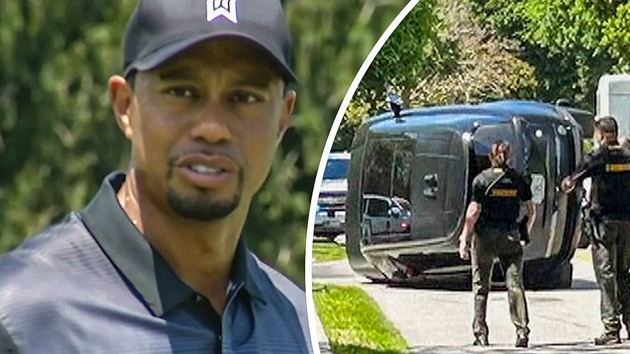 Video: Verdacht auf Drogen am Steuer: Tiger Woods nach Autounfall festgenommen