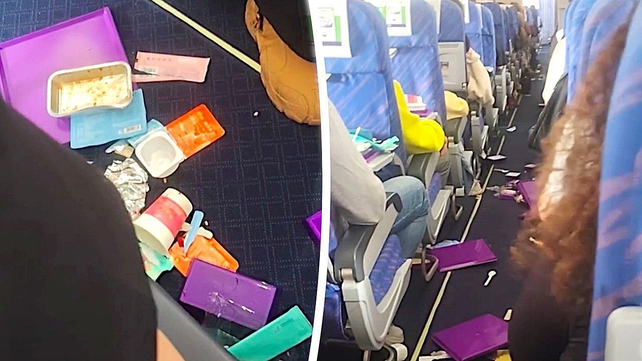 Video: Chaos an Bord: Turbulenzen erschüttern Flug in China