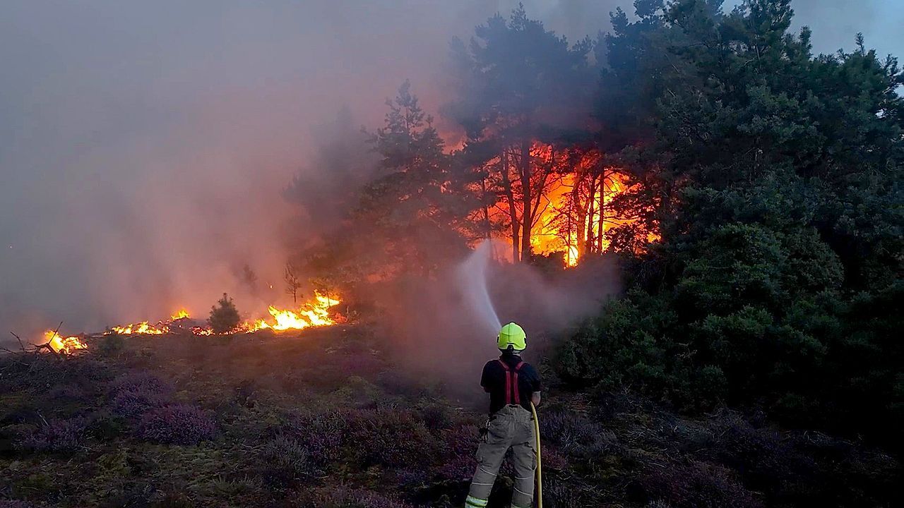 Video: English county in flames as hundreds flee massive wildfire