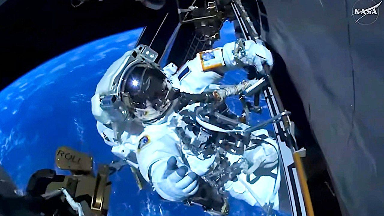Video: First French woman to walk in space completes second spacewalk