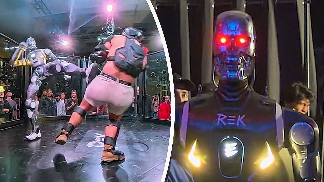 Video: Mit dem Terminator im Ring: Erster Mensch-Roboter-Kampf in den USA