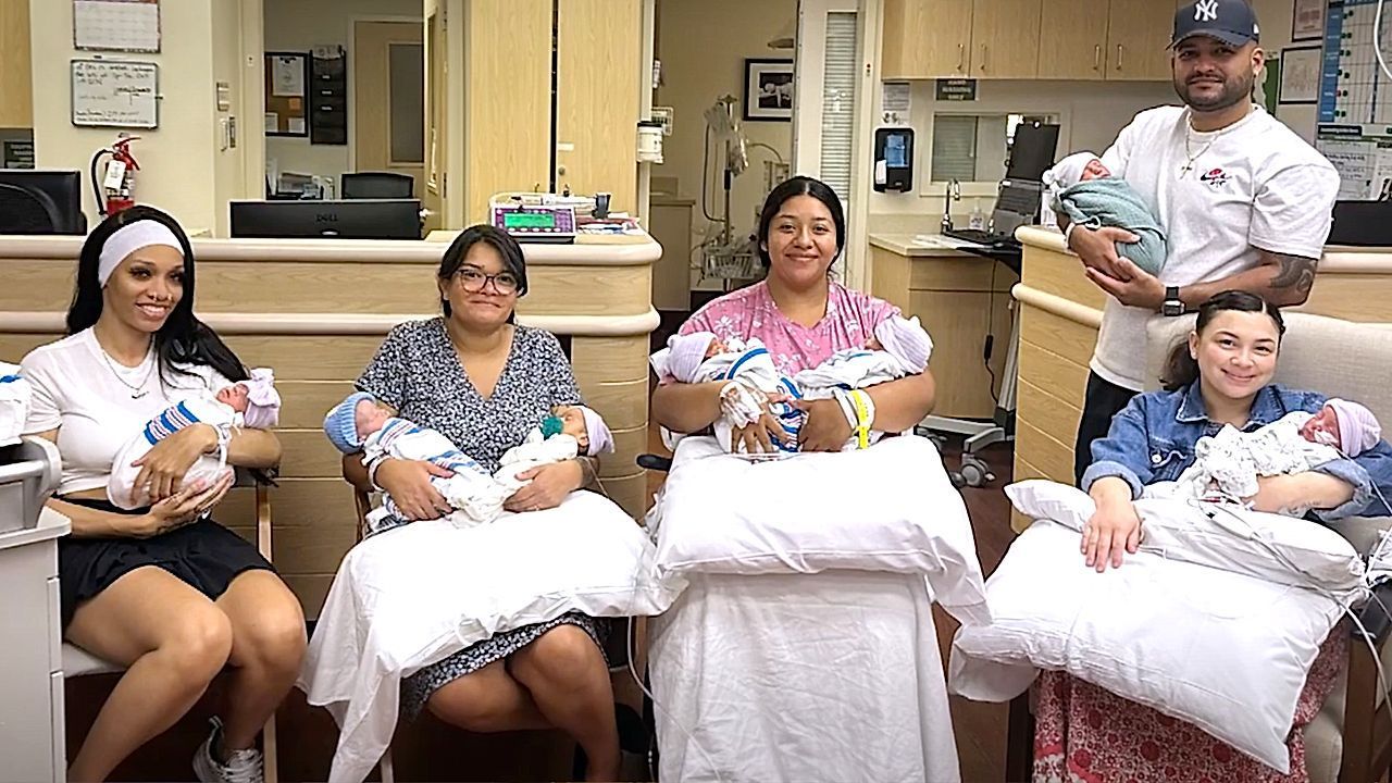 Video: Achtfaches Babyglück: Vier Zwillingspaare kommen in kalifornischer Klinik zur Welt