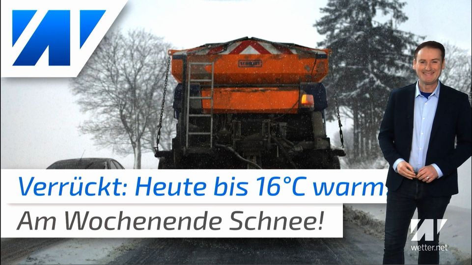 Irres Januar-Wetter! Heute bis 16°C und am Wochenende Schneeflocken!