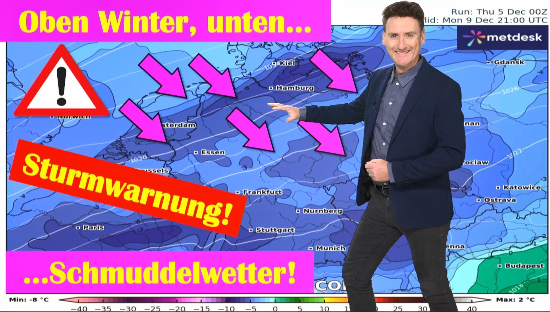 Winterwetter im Bergland - unten meist nasskaltes Schmuddelwetter! Sturmgefahr auf den Weihnachtsmärkten - Experte warnt!