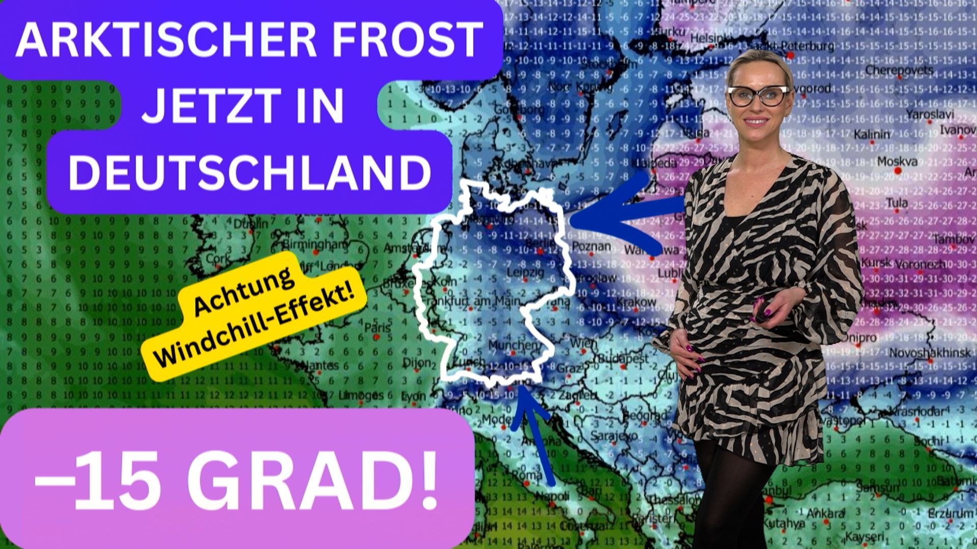Video: Unwetter drohen: Eisfrost bis –15 Grad! Orkantief & Sturm fegen über Europa – Regenfluten on Top!