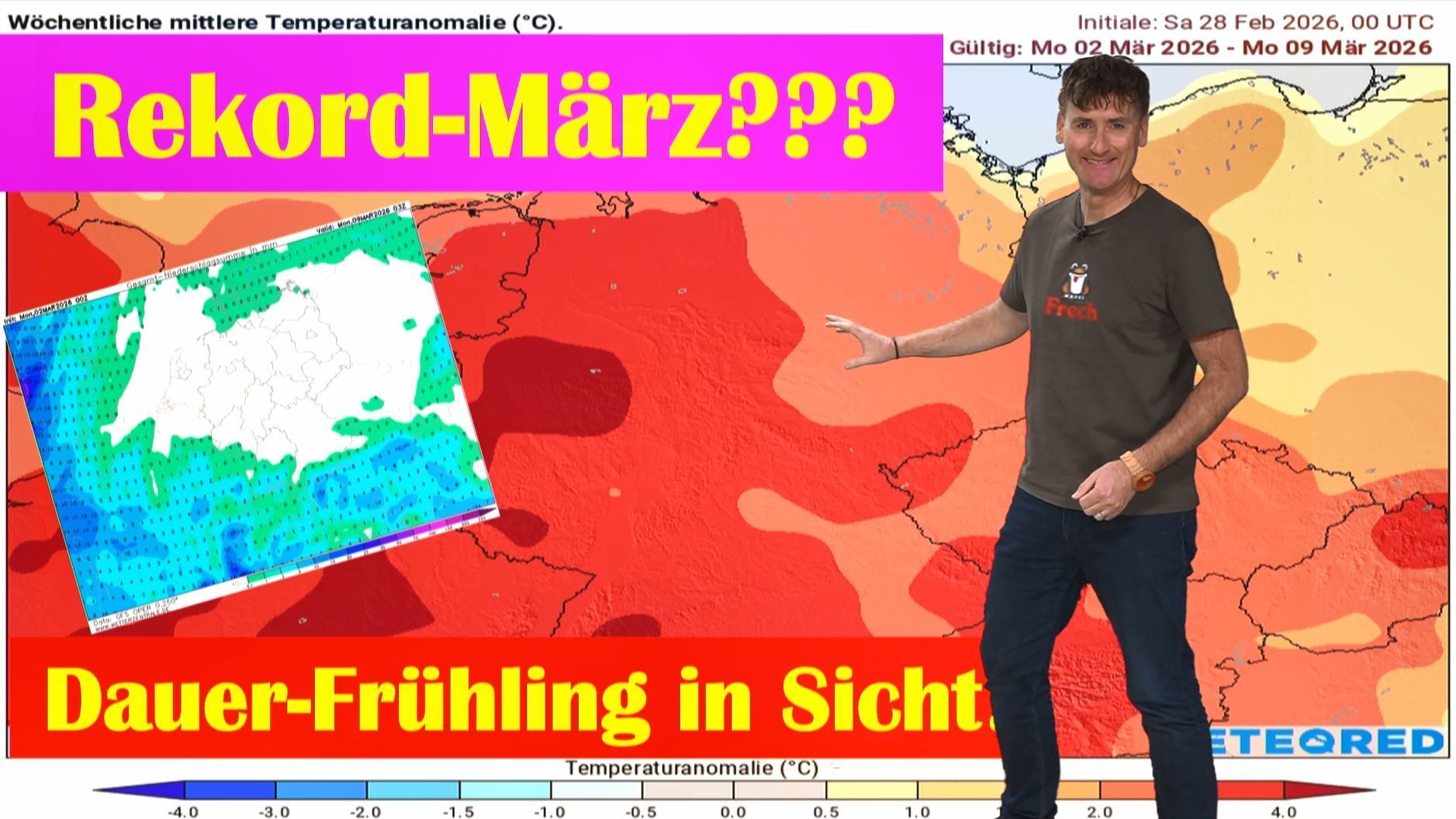Video: Experte stellt klar: "Dieser März geht auf Rekordkurs" Bis Monatsmitte deutlich zu warm, zu trocken und sehr sonnig!