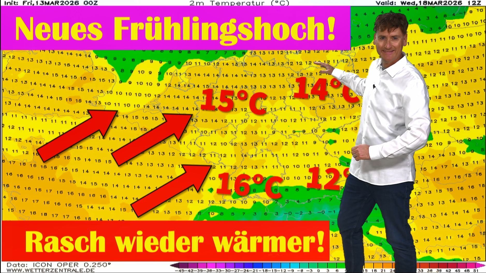 Video: Nach dem Wettersturz mit Schnee und Frost: Der Frühling kommt schon nächste Woche rasch wieder nach Deutschland zurück!