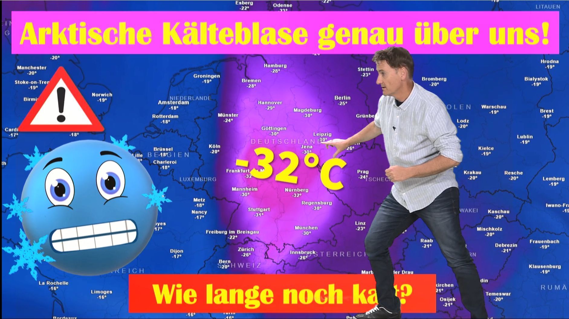 Video: Arktische Kälteblase genau über Deutschland! -32 Grad – wie lange müssen wir noch frieren?