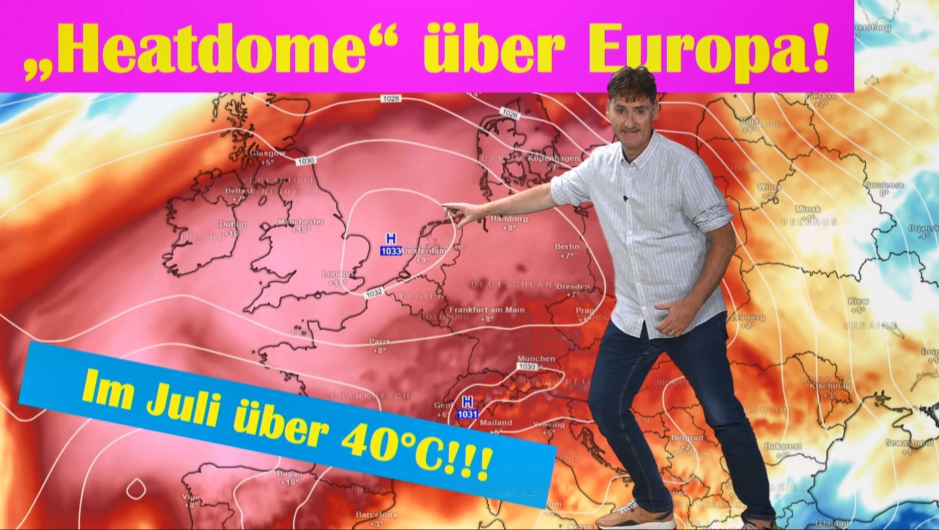 Video: 40 Grad im Sommer? Diese Hitzekuppel hätte es drauf – Pfingsten wird warm bis heiß