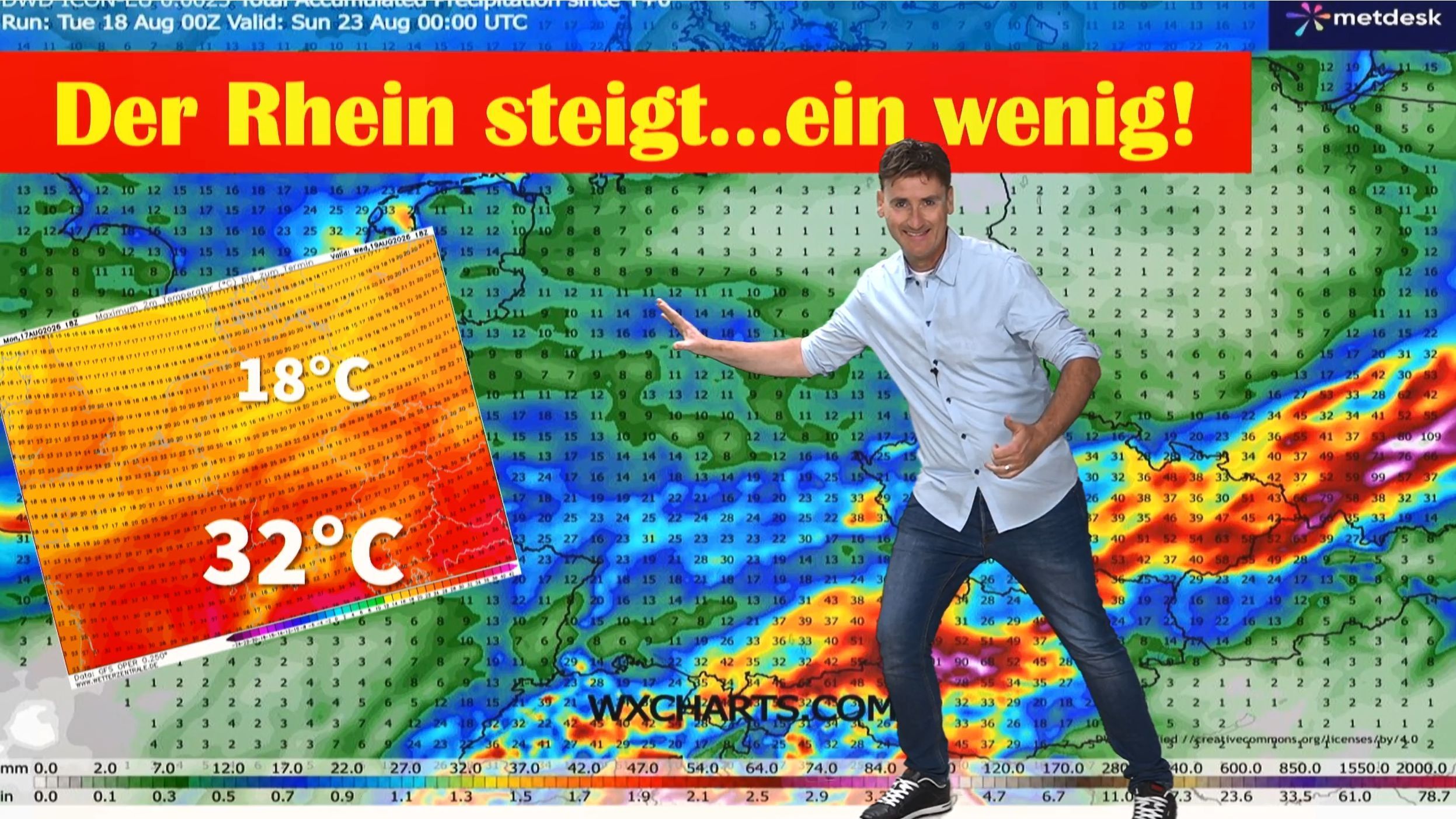 Video: Regen-Enttäuschung! Rhein steigt nur wenige cm – hat es bei EUCH geregnet? Dürre geht weiter
