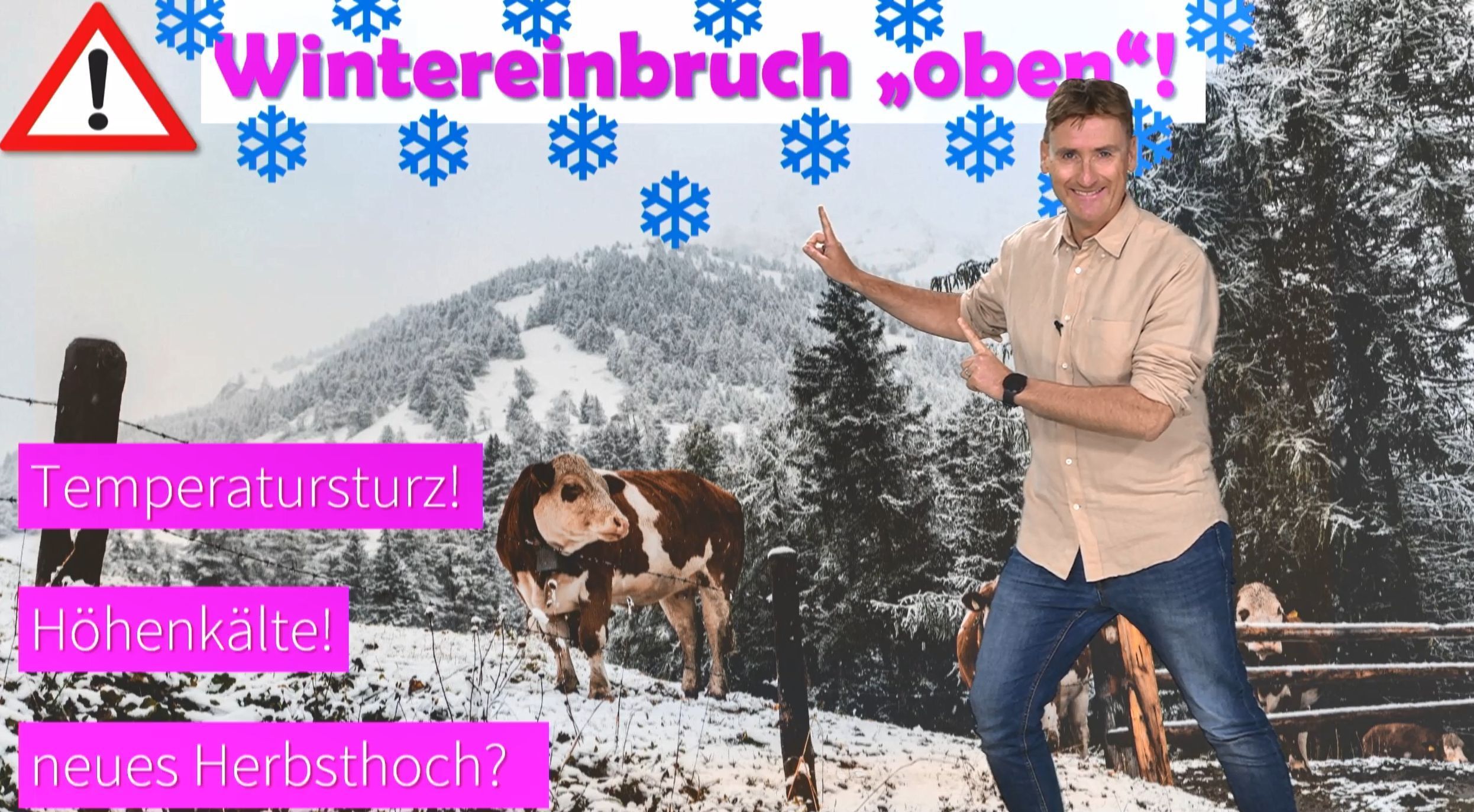 Video: Spätsommer-Ende Mittwoch 🍂 dann Schnee ab 1000 m – und die Heizsaison startet unwiderruflich 🔥