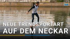 Foil pumping and eFoiling on the Neckar | Water sports in Stuttgart
