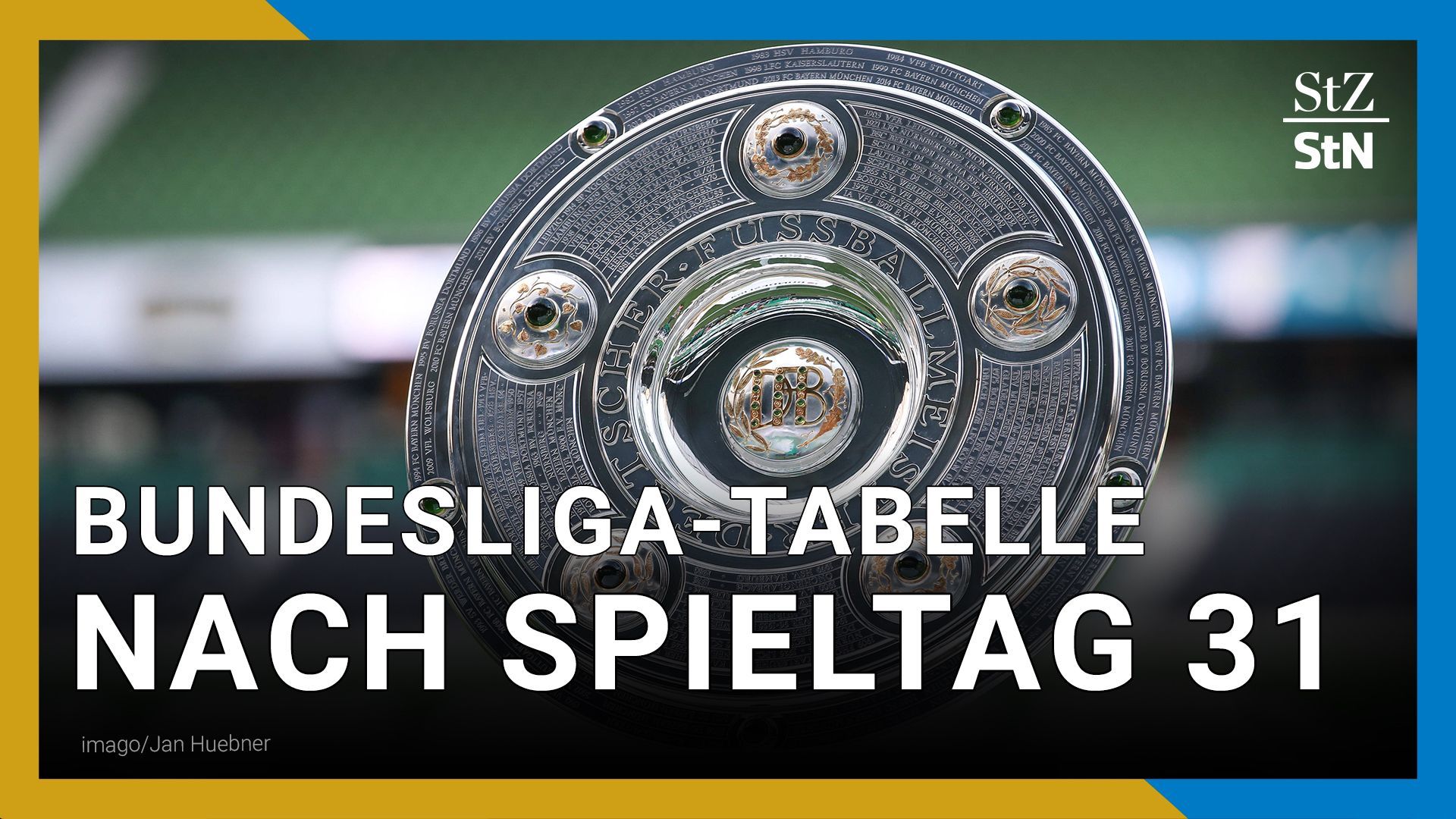 Bundesliga table after matchday 31 of the 2023/2024 season