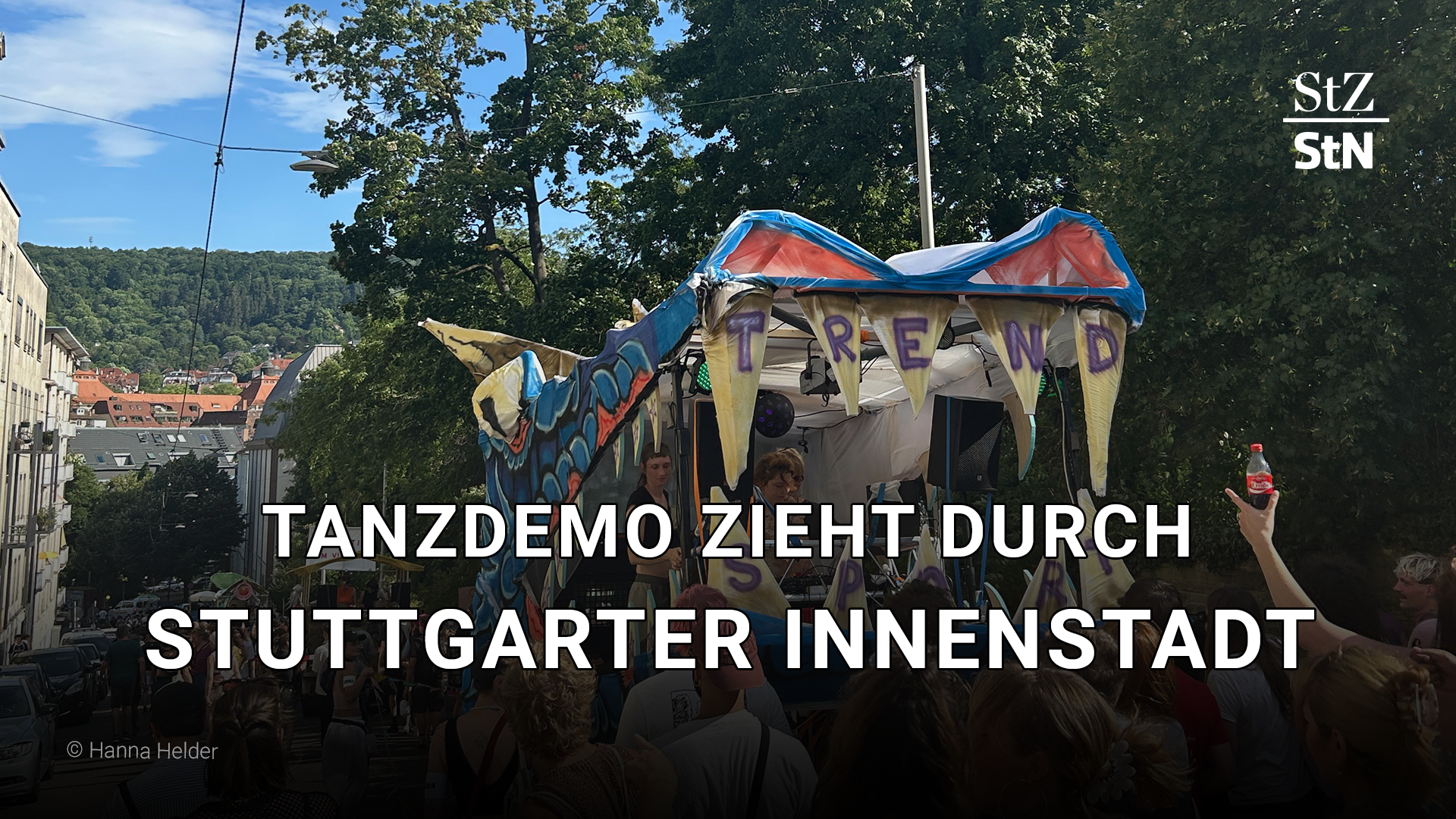 Tanzdemo pulls through Stuttgart