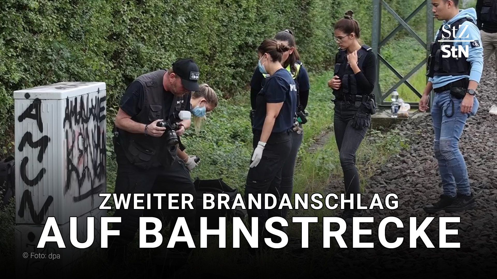 Video: Zweiter Brandanschlag auf Bahnstrecke bei Düsseldorf - Staatsschutz ermittelt