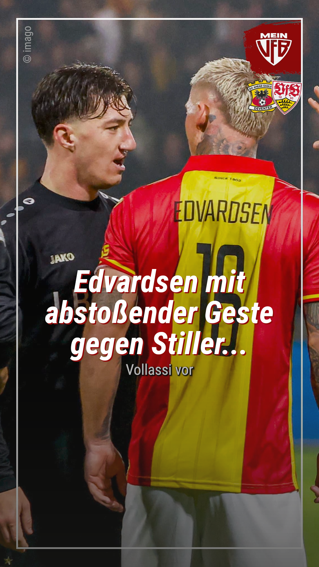 Video: Edvardsen mit abstoßender Geste gegen Stiller