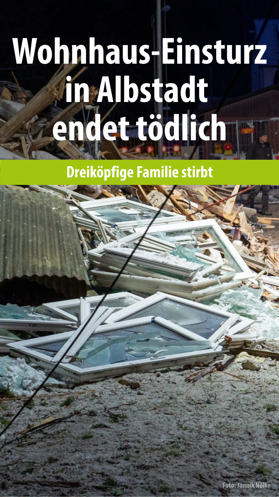 Video: Wohnhaus-Einsturz in Albstadt endet tödlich