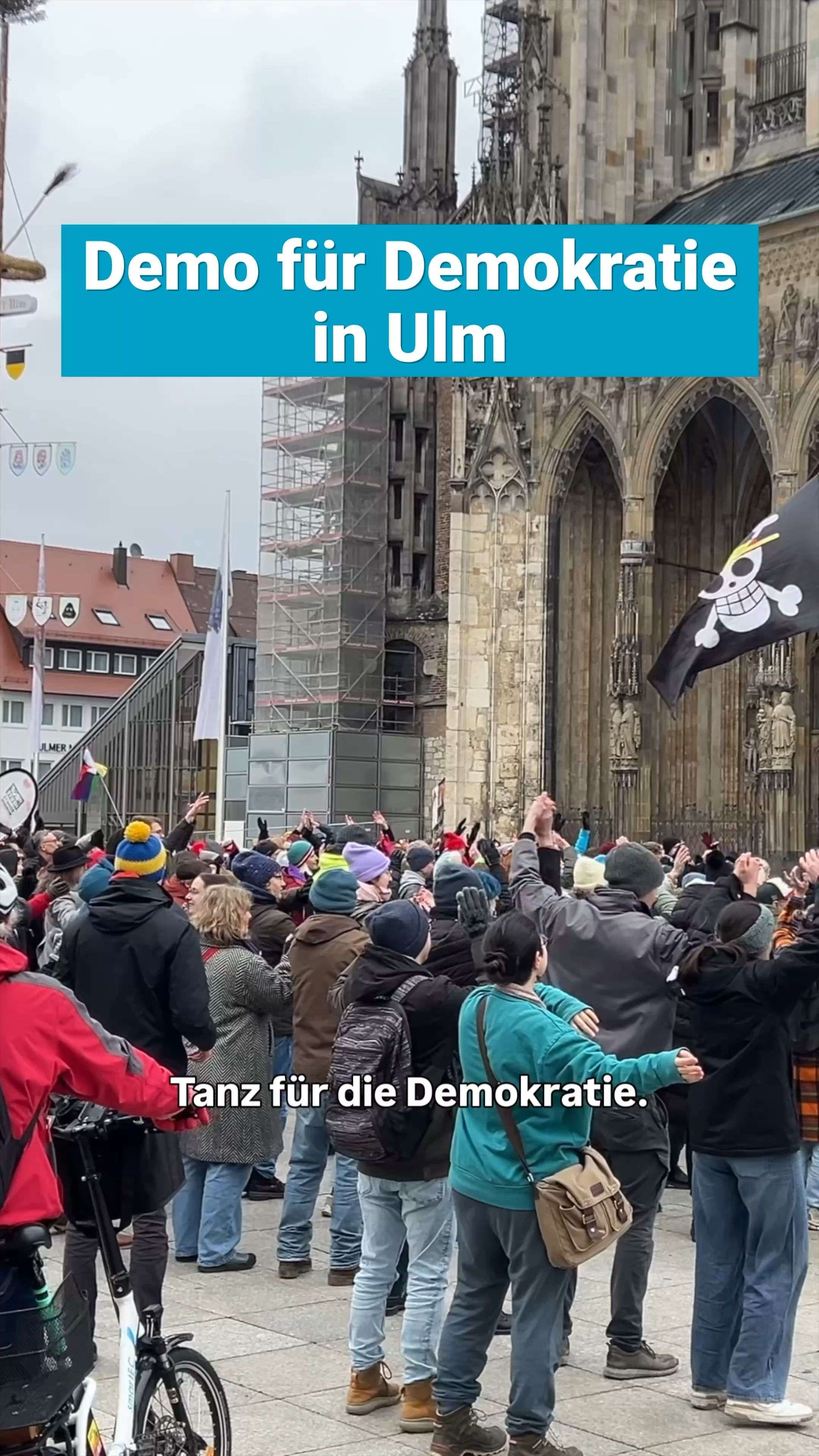 Video: Demokratie-Demo in Ulm