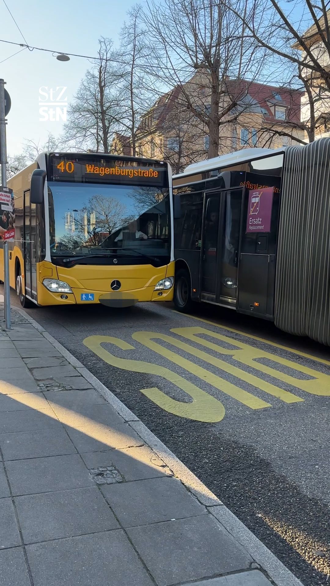 Video: Busspur in Stuttgart sorgt für Ärger