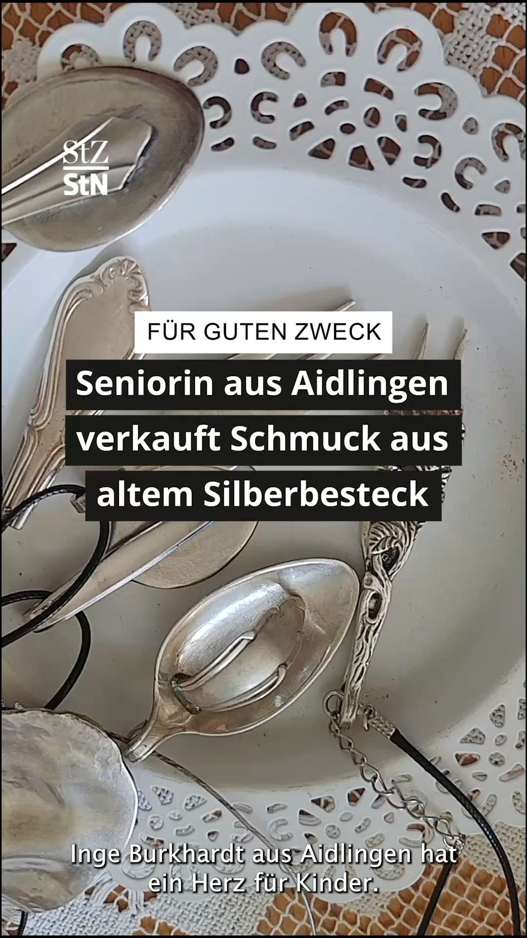 79-Jährige aus Aidlingen verkauft Schmuck aus Silberbesteck – und spendet Erlös für kranke Kinder