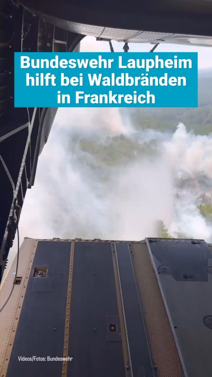 Video: Bundeswehr Laupheim hilft bei Waldbränden in Frankreich