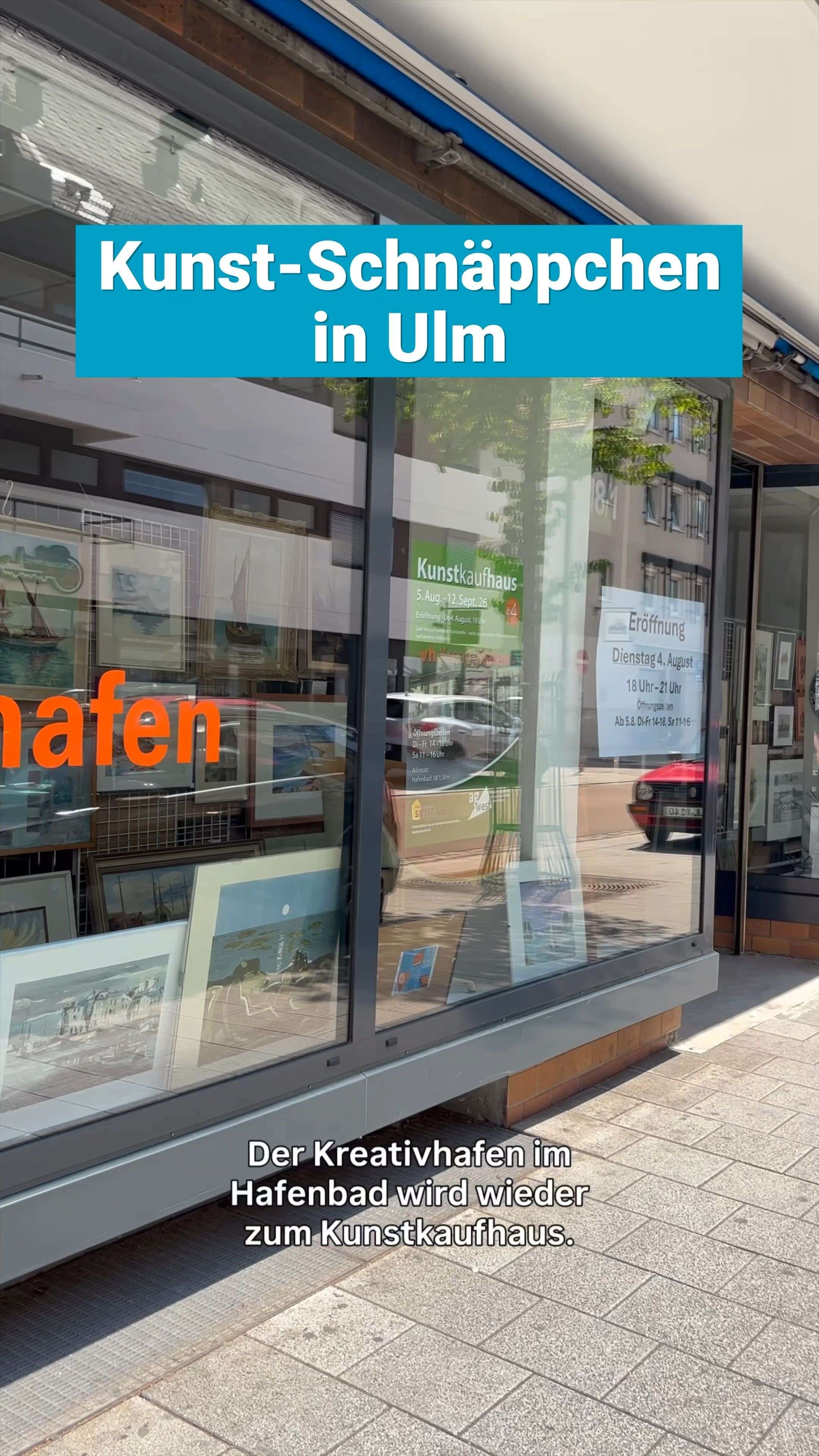 Video: Kunst für wenig Geld gibt es im Ulmer Kunstkaufhaus