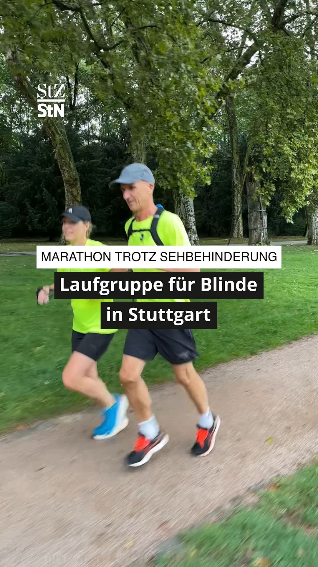 Video: Marathon trotz Sehbehinderung: Laufgruppe für Blinde in Stuttgart