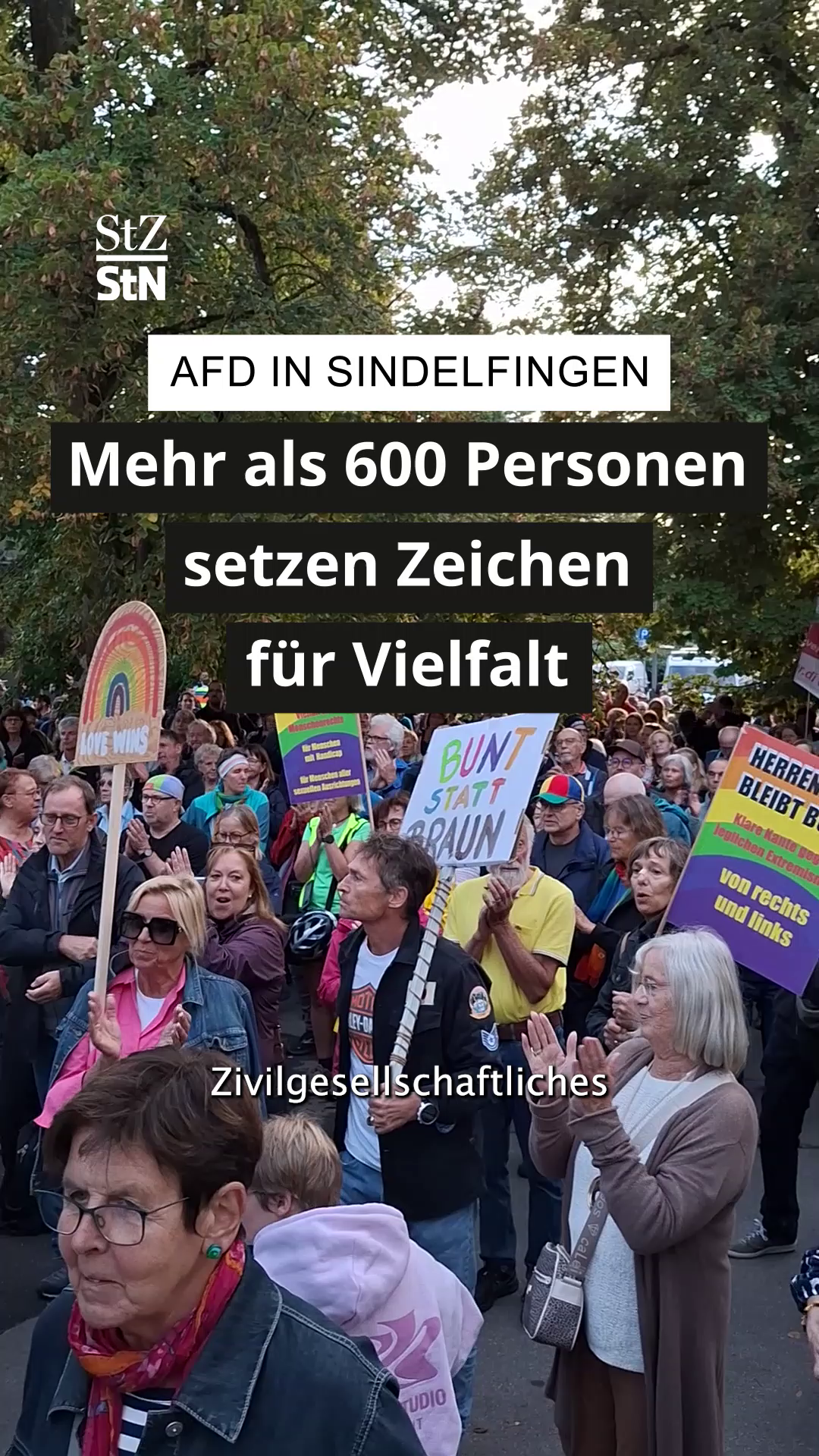 Video: AfD in Sindelfingen - Mehr als 600 Personen bei Protest