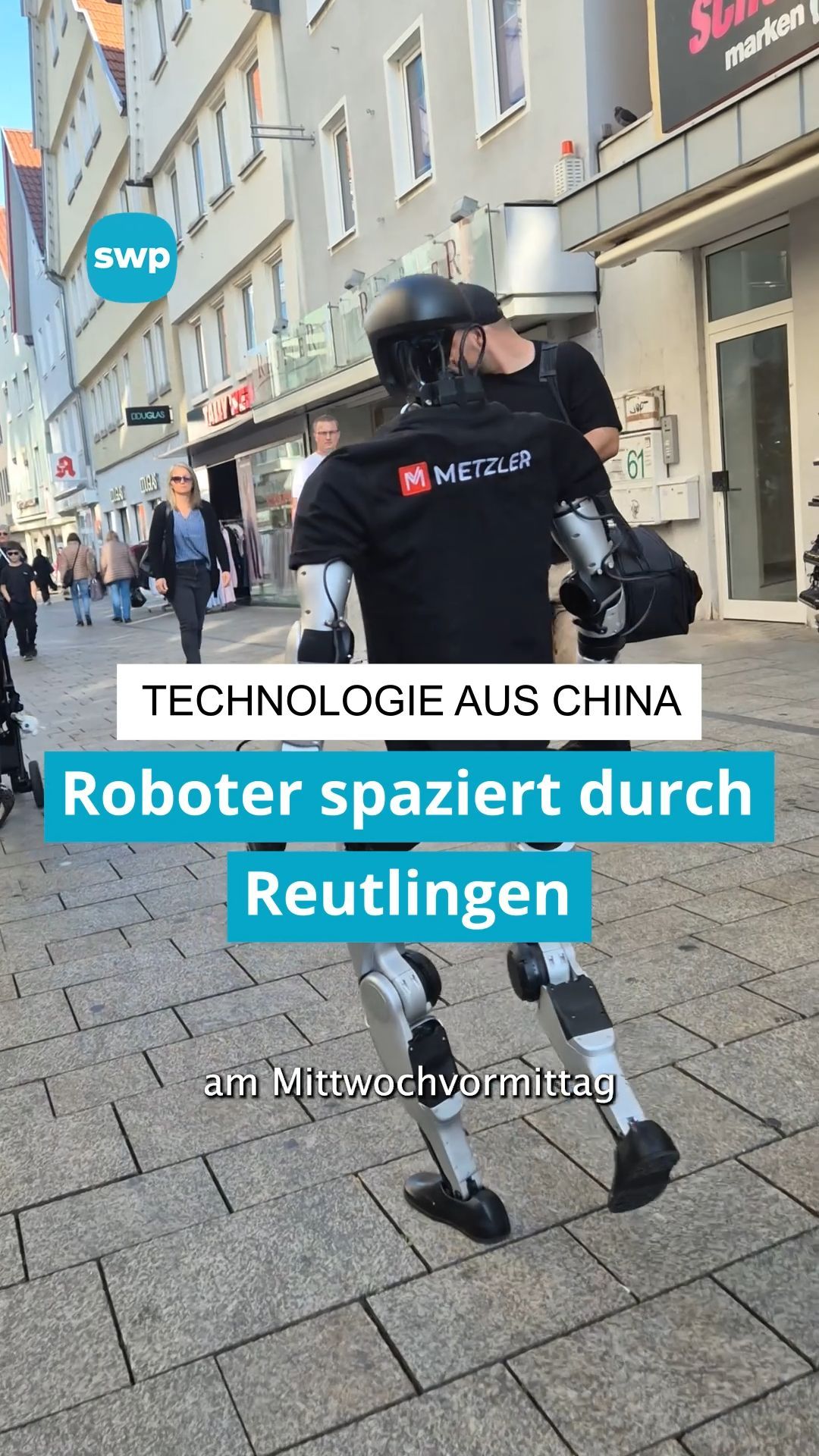 Video: Ein Roboter spaziert durch Reutlingen
