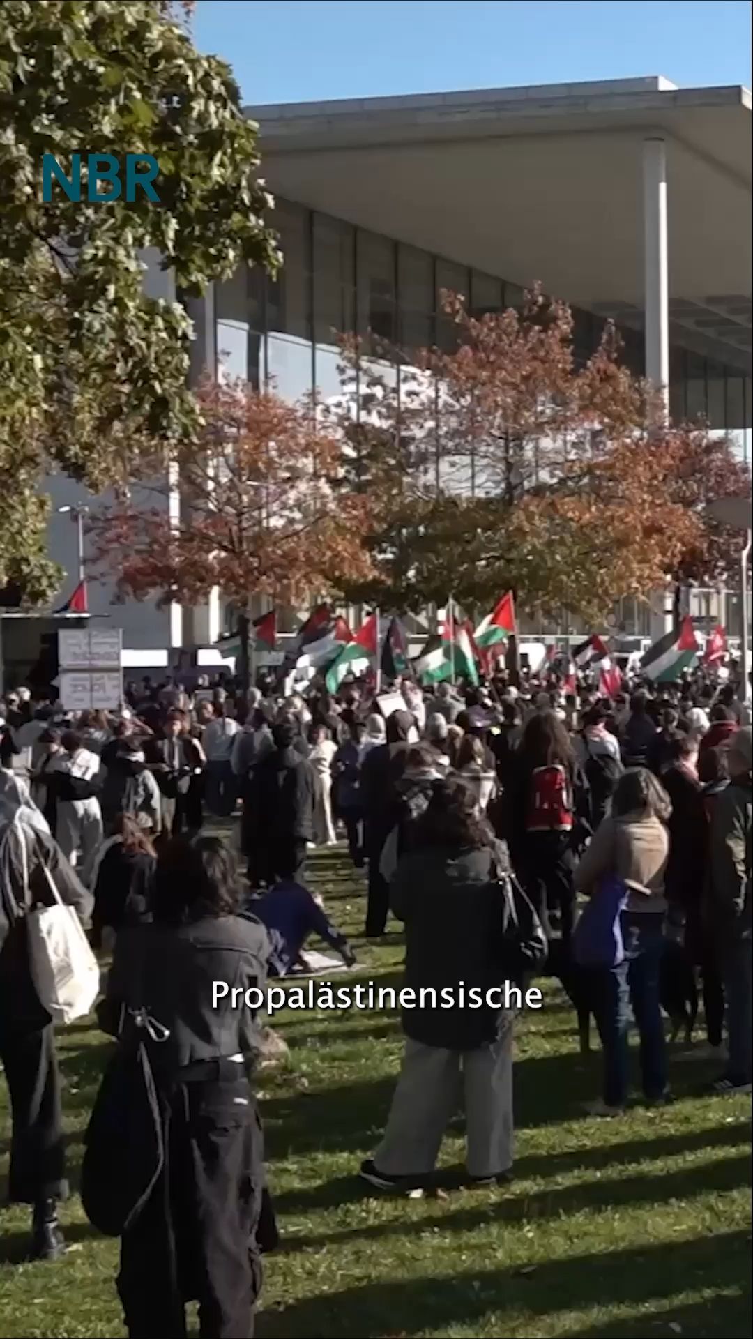 Video: Propalästinensische Demonstration im Regierungsviertel