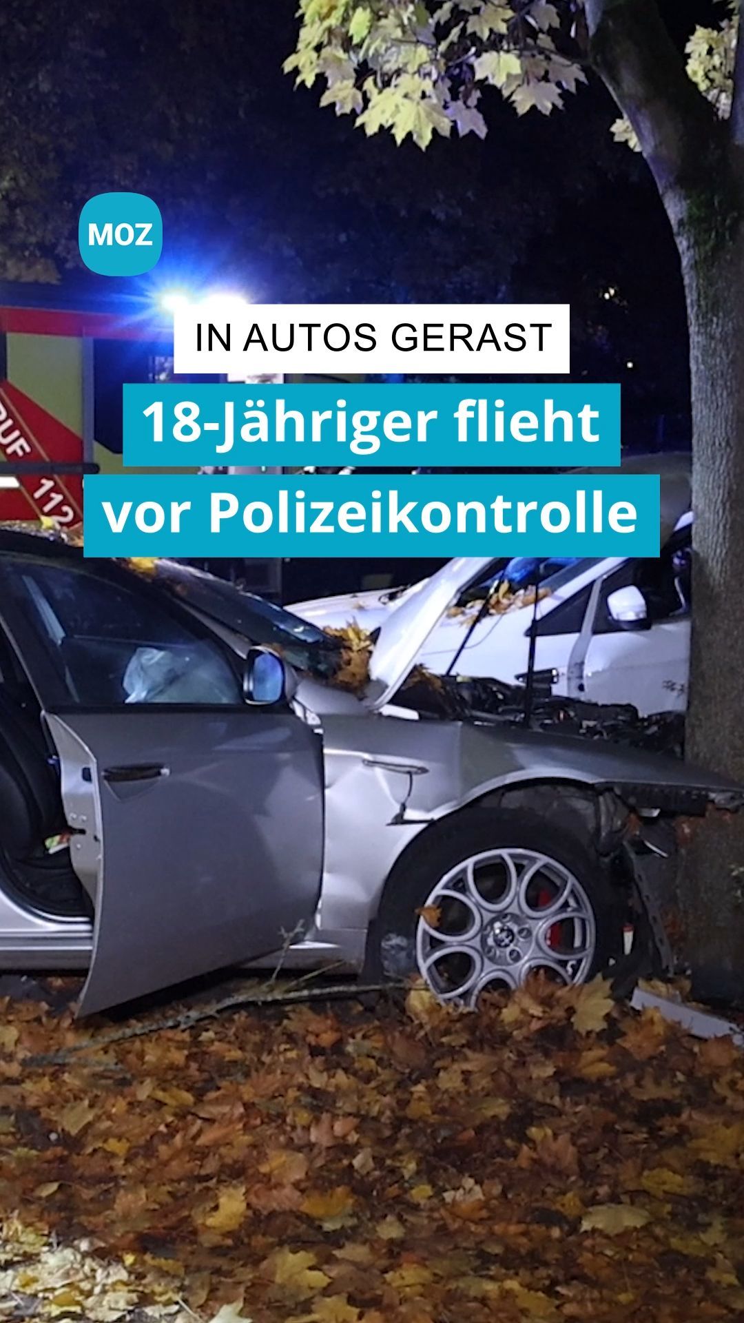 Video: Mann (18) flieht vor Polizeikontrolle in Velten