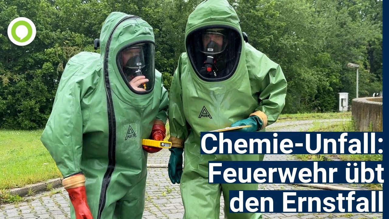 Chemie-Unfall: Spezialisten der Feuerwehr üben den Ernstfall