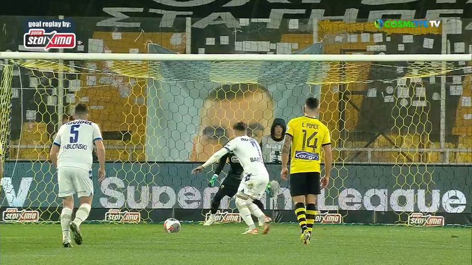 Μείωσε με πέναλτι ο Αστέρας στις καθυστερήσεις του ημιχρόνου (VIDEO)