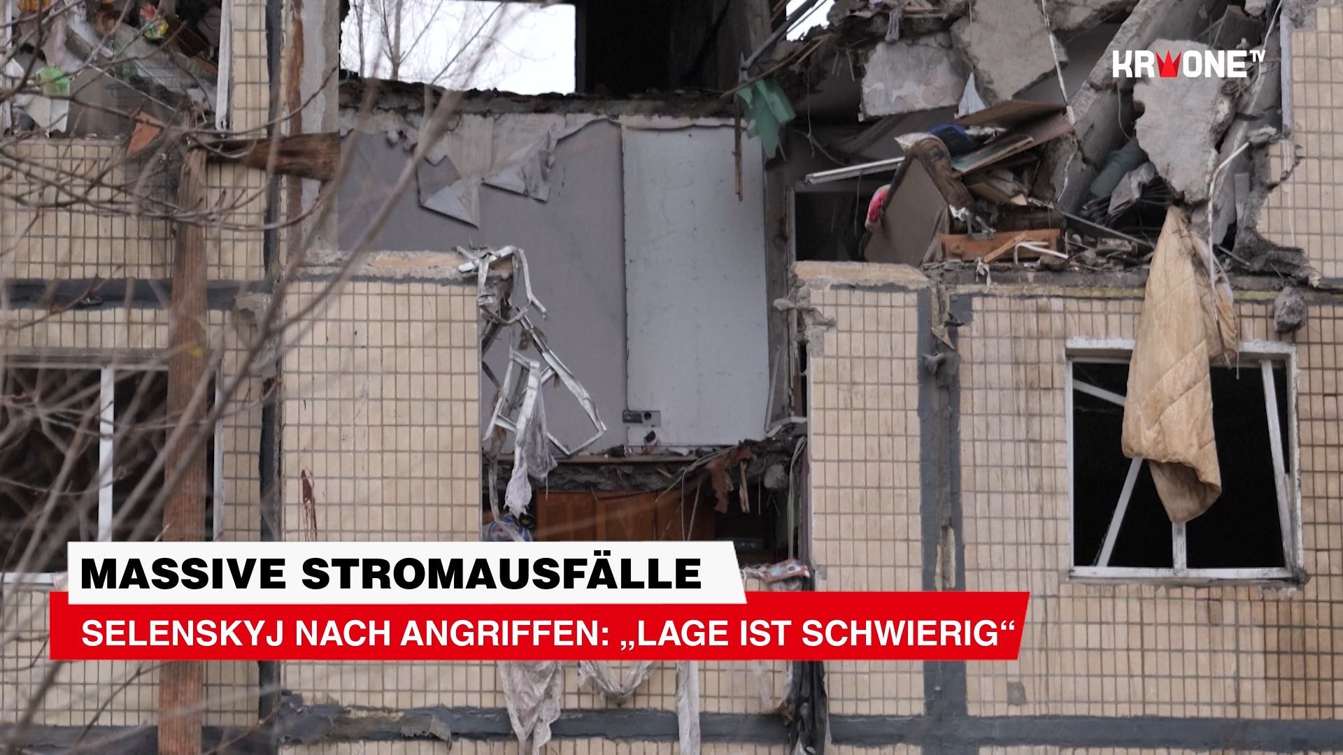 Video: Massive Stromausfälle Selenskyj nach Angriffen: „Lage ist schwierig“