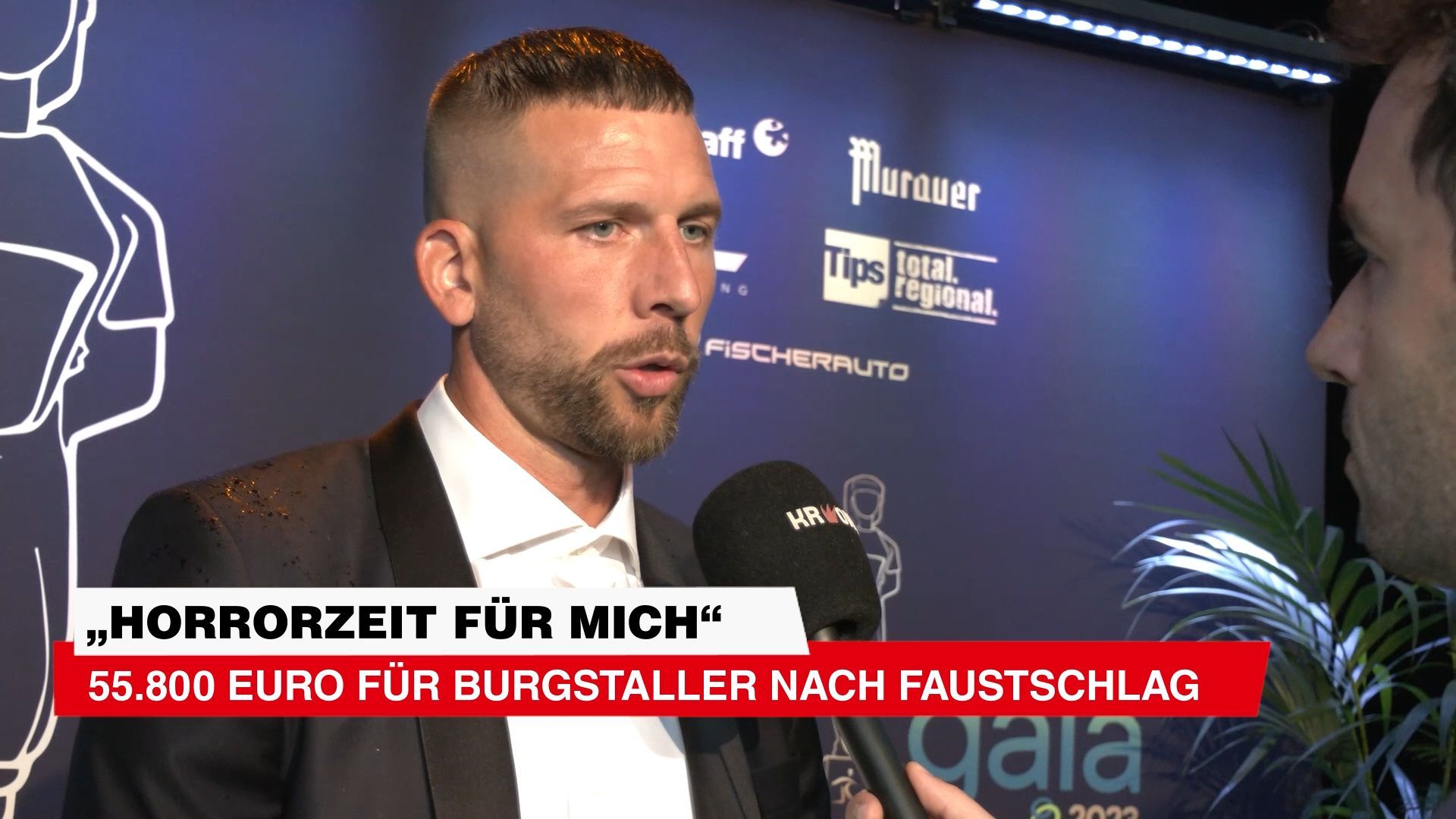 “Horror time for me”: 55,800 euros for Burgstaller after punch