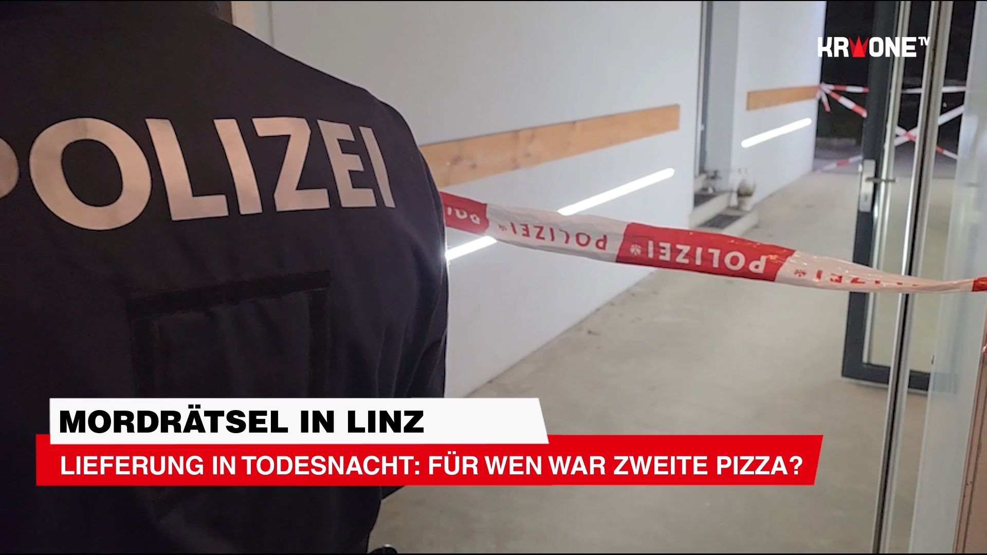 Video: Rätselhafte Lieferung in Linzer Todesnacht: Für wen war zweite Pizza?