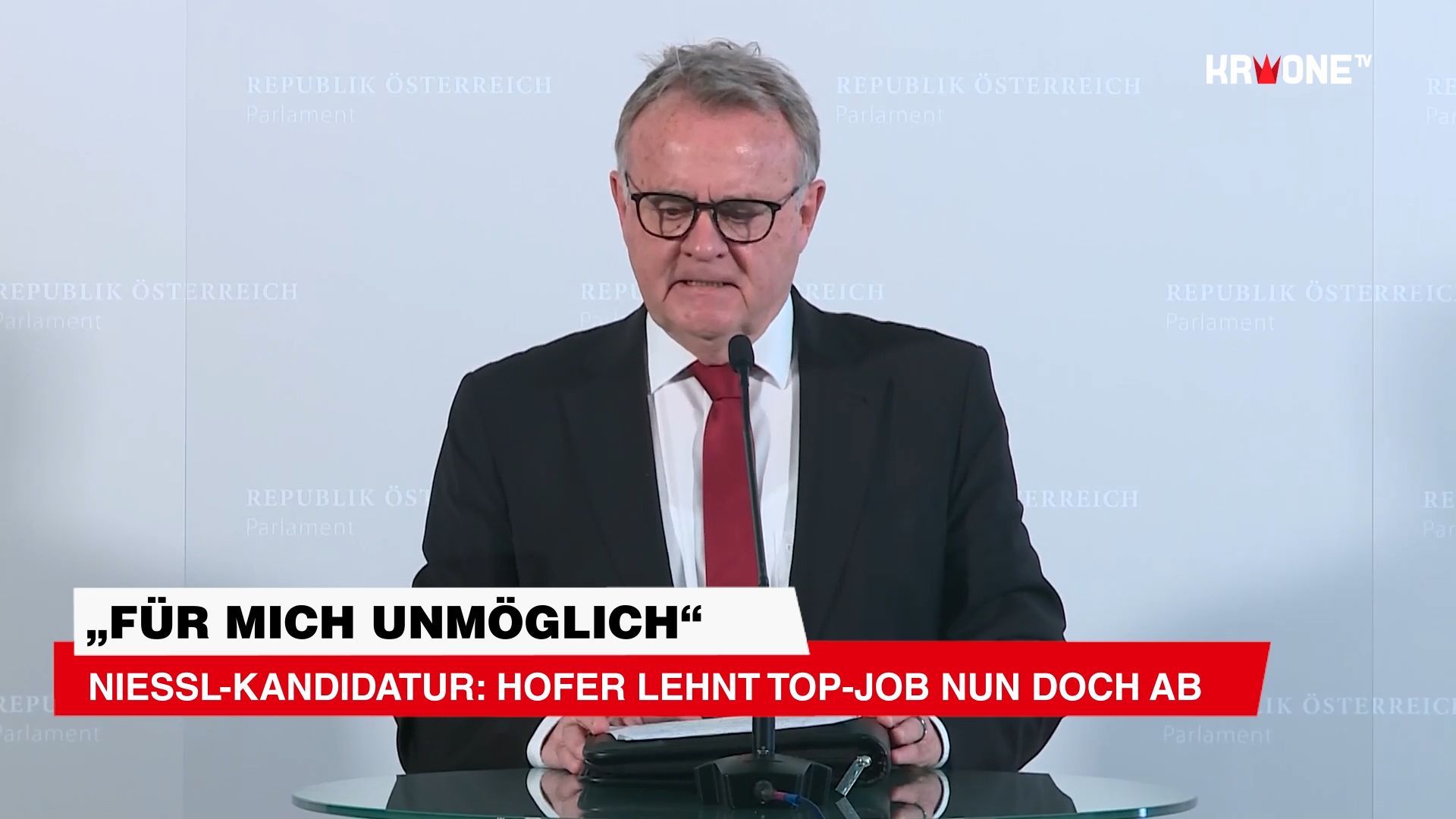 Video: Niessl-Kandidatur: Hofer lehnt Top-Job nun doch ab